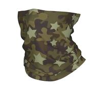 Bandanas Multifonctionnels Camouflage Camo Star imprimé Bandana Couverture du Cou Imprimé Masque Écharpe Multi-usage de la Cagoule de Pêche pour les Hommes, les Femmes Adultes de Toute la Saison