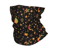 Bandanas Multifonctionnels Céleste, la Lune et les Étoiles Bandana Cou coupe-Vent Wrap Visage Écharpe pour la Randonnée de l'Espace de l'Univers Galaxy Astronomie Guêtre Bandeau
