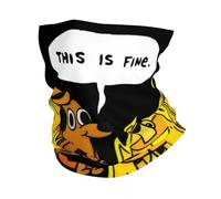 Bandanas Multifonctionnels C'Est Bien Le Chien De Feu Mème Bandana Couverture Du Cou Imprimé Bande Dessinée Drôle De Bande Dessinée Masque Foulard Masque De Pêche Unisexe Adulte Respirant