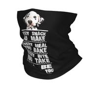 Bandanas Multifonctionnels Chien Dalmatien Chaque collation que vous cuisinez Bandana Couvre-cou Masque Écharpe Masque facial multifonction Course pour hommes Femmes Adulte Coupe-vent