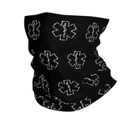 Bandanas Multifonctionnels Emt Étoile De Vie Bandana Couverture du Cou Imprimé Caducée Premier Intervenant Masque Écharpe Multi-usage du Vélo Foulard Randonnée Hommes Femmes Adultes