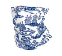 Bandanas Multifonctionnels en porcelaine Ming antique bleu saule pour le ski le camping pour homme et femme écharpe enveloppante motif chinoiserie cagoule chauffante