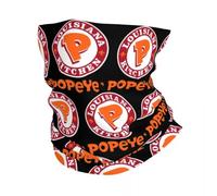 Bandanas Multifonctionnels La cuisine de la Louisiane Popeyes Chicken Bandana Couverture du Cou Imprimé Visage Écharpe Multi-usage Casque d'Équitation Pour Hommes, Femmes, Adulte Toute la Saison