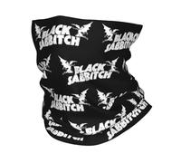 Bandanas Multifonctionnels Noir Sabbats Rock Bandana Cou Guêtre Imprimé) Masque Écharpe Chaude Cagoule de Sports de plein air pour Hommes, Femmes, Adulte Toute la Saison
