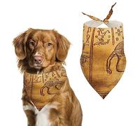 Bandanas muraux pour Chiens, Sculpture Murale de la mythologie égyptienne Ancienne, Bavoirs triangulaires pour Chiens, écharpe Mignonne pour Animaux de Compagnie, Foulard pour Petits, Moyens et Gran
