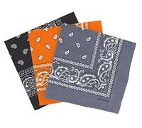 Bandanas paisley lot de 3 - Bandeau Foulard coton motif cachemire, accessoire cheveux tendance