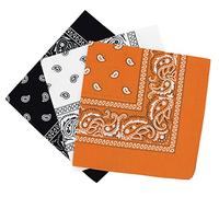 Bandanas paisley lot de 3 - Bandeau Foulard coton motif cachemire, accessoire cheveux tendance