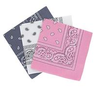 Bandanas paisley lot de 3 - Bandeau Foulard coton motif cachemire, accessoire cheveux tendance