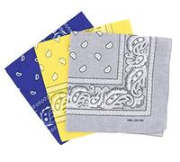 Bandanas paisley lot de 3 - Bandeau Foulard coton motif cachemire, accessoire cheveux tendance