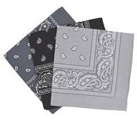 Bandanas paisley lot de 3 - Bandeau Foulard coton motif cachemire, accessoire cheveux tendance