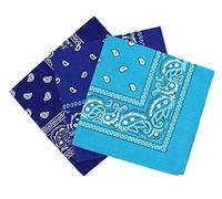 Bandanas paisley lot de 3 - Bandeau Foulard coton motif cachemire, accessoire cheveux tendance