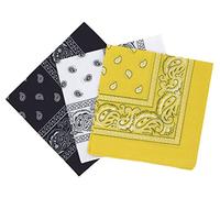 Bandanas paisley lot de 3 - Bandeau Foulard coton motif cachemire, accessoire cheveux tendance