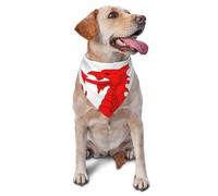 Bandanas pour animal de compagnie imprimé drapeau du Pays de Galles - Bandanas mignons pour chien et chat pour les vacances, Noël, Halloween - Bavoirs triangulaires réglables pour la promenade en