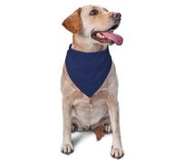 Bandanas pour animaux de compagnie à imprimé bleu nuit - Écharpes mignonnes pour chien et chat pour les vacances, Noël, Halloween - Bavoirs triangulaires réglables pour la promenade en plein air