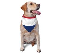 Bandanas pour animaux de compagnie avec imprimé drapeau néerlandais - Bandanas mignons pour chien et chat pour les vacances, Noël, Halloween - Bavoirs triangulaires réglables pour la promenade en