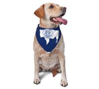 Bandanas pour animaux de compagnie imprimés drapeau de l'État du Wyoming - Bandanas mignons pour chien et chat pour les vacances, Noël, Halloween - Bavoirs triangulaires réglables pour la promenade en