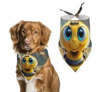 Bandanas pour chien abeille, bavoirs triangulaires lavables pour animaux domestiques pour chats et chiens