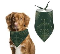 Bandanas pour chien Alchemy Astrology Patterns Écharpe pour chien Foulard pour animaux de compagnie Taille L : 70 x 30 cm