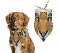 Bandanas pour Chien Animal Tiger Echarpe pour Chien Bavoir Kerchief pour Animaux De Compagnie Large: 70 * 30 CM