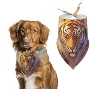 Bandanas pour Chien Animal Tiger Sky Clouds Echarpe pour Chien Bavoir Kerchief pour Animaux De Compagnie Large: 70 * 30 CM