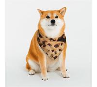 Bandanas pour chien aux pépites de chocolat - Petite écharpe réglable pour chien - Bavoirs triangulaires réversibles - Lavable - Mouchoir quotidien pour chien de taille moyenne et grande - Cadeau