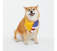 Bandanas pour chien avec drapeau américain de l'Espagne - Lavable - Pour petits et grands animaux de compagnie - Pour fille ou garçon - Accessoires pour animaux domestiques