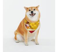 Bandanas pour chien avec drapeau de l'Espagne - Écharpe réglable pour petits et grands chiens, chiots, chats - Noir