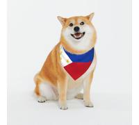 Bandanas pour chien avec drapeau des Philippines, foulard lavable pour petits et grands animaux de compagnie, pour fille ou garçon, accessoires pour animaux de compagnie