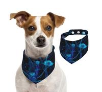 Bandanas pour chien avec fleurs qui fleurissent dans l'obscurité, doux, confortable, ajustement réglable pour garçons et filles, trois tailles pour chats et chiens