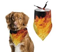 Bandanas pour chien avec images de tennis brûlantes imprimées écharpe pour chien bavoirs pour chien en polyester lavable mouchoir écharpe bandana triangle pour chiens de petite, moyenne et grande