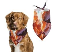 Bandanas pour chien avec imprimé Antelope Canyon - Bavoirs pour chien lavables en polyester - Écharpe triangulaire pour chiens de petite, moyenne et grande taille