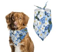 Bandanas pour chien avec inscription « Do Not Forget Me » - Bavoirs pour chien lavables en polyester - Bandana triangulaire pour chiens de petite, moyenne et grande taille