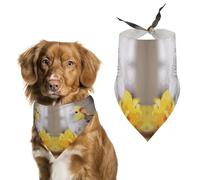Bandanas pour chien avec joli calopsitte imprimé bavoirs pour chien lavables en polyester mouchoir écharpe bandana triangle pour chiens de petite, moyenne et grande taille