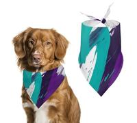 Bandanas pour chien avec motif de tasse des années 90 imprimé - Bavoirs pour chien lavables en polyester - Bandana triangulaire pour chiens de petite, moyenne et grande taille