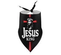 Bandanas pour Chien avec Motif Jésus Roi et Croix, Bavoir à col en V, écharpe Triangulaire Ajustable, Accessoires pour Chiots et Chats de Petite, Moyenne et Grande Taille