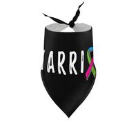 Bandanas pour Chien, Bavoirs à col en V, écharpe Triangulaire Ajustable, Accessoires pour Chiots et Chats de Petite, Moyenne et Grande Taille, Motif Guerrier et Sensibilisation aux Maladies rares.