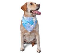 Bandanas pour Chien Bleu à Plumes, écharpes pour Chat et Chiot, Mouchoir Lavable pour Animaux de Compagnie