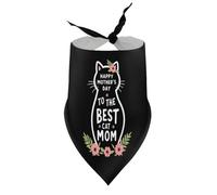 Bandanas pour Chien, Bonne fête des mères, Meilleurs vœux pour Maman Chat, Bavoirs à col en V pour Chiots et Chats, Foulard Triangulaire Ajustable, Accessoires pour Petits, Moyens et Grands Chiots et