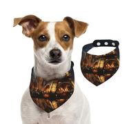 Bandanas pour chien Cathédrale de la Sainte Famille et Tour Eiffel - Lavable - Écharpe pour chien de petite et grande taille - Pour fille ou garçon, accessoires pour animaux de compagnie