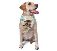 Bandanas pour Chien, Chat, Chiot, écharpe, Mouchoir Lavable pour Animaux de Compagnie, Motif Labrador endormi