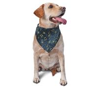 Bandanas pour Chien, Chat, Chiot, écharpe, Mouchoir Lavable pour Animaux de Compagnie, Signe Musical en métal