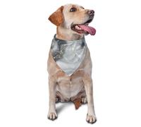 Bandanas pour Chien, Chat, Chiot, écharpes, Mouchoir Lavable pour Animaux de Compagnie, Motif Abstrait en marbre Gris Pastel