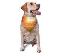 Bandanas pour Chien, Chat, Chiot, écharpes, Mouchoir Lavable pour Animaux de Compagnie, Motif Cheval au crépuscule