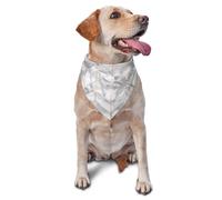Bandanas pour Chien, Chat, Chiot, écharpes, Mouchoir Lavable pour Animaux de Compagnie, Motif marbré à Chevrons, Or Rose