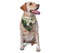 Bandanas pour Chien, Chat, Chiot, écharpes, Mouchoir Lavable pour Animaux de Compagnie, Motif Perce-Neige de Printemps Sauvage
