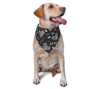 Bandanas pour Chien, Chat, Chiot, écharpes, Mouchoir Lavable pour Animaux de Compagnie, Mots d'amour écrits à la Main
