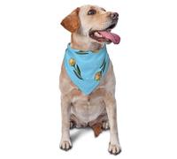 Bandanas pour Chien, Chat, Chiot, Foulards, mouchoirs lavables pour Animaux de Compagnie, Tulipes Jaunes dessinées à la Main