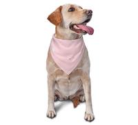 Bandanas pour Chien, Chat, Chiot, imprimé étoiles Roses et Blanches, Mouchoir Lavable pour Animaux de Compagnie