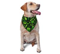 Bandanas pour Chien, Chat, Chiot, Motif légumes Verts, Foulards, mouchoirs lavables pour Animaux de Compagnie