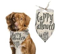Bandanas pour Chien Chauve-Souris en Citrouille pour Halloween Echarpe pour Chien Bavoir Kerchief pour Animaux De Compagnie Large: 70 * 30 CM